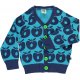 Smfolk Baby Cardigan med bler, Turkis
