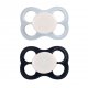 Barnets Favorit Silikone Luftsut 6m+ (2 pak), stvet bl