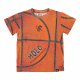 Molo Road T-shirt i Orange m. Barsketboldprint