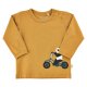 Minymo Langrmet T-shirt, Panda p Cykel/Wood Thrush