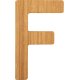 small foot ABC Bogstav F, Bambus